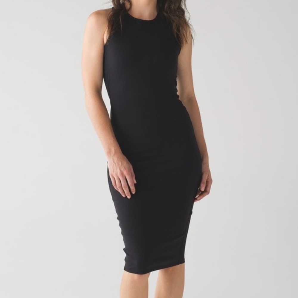 Lulu Lemon Black Picnic Crisscross Dresd